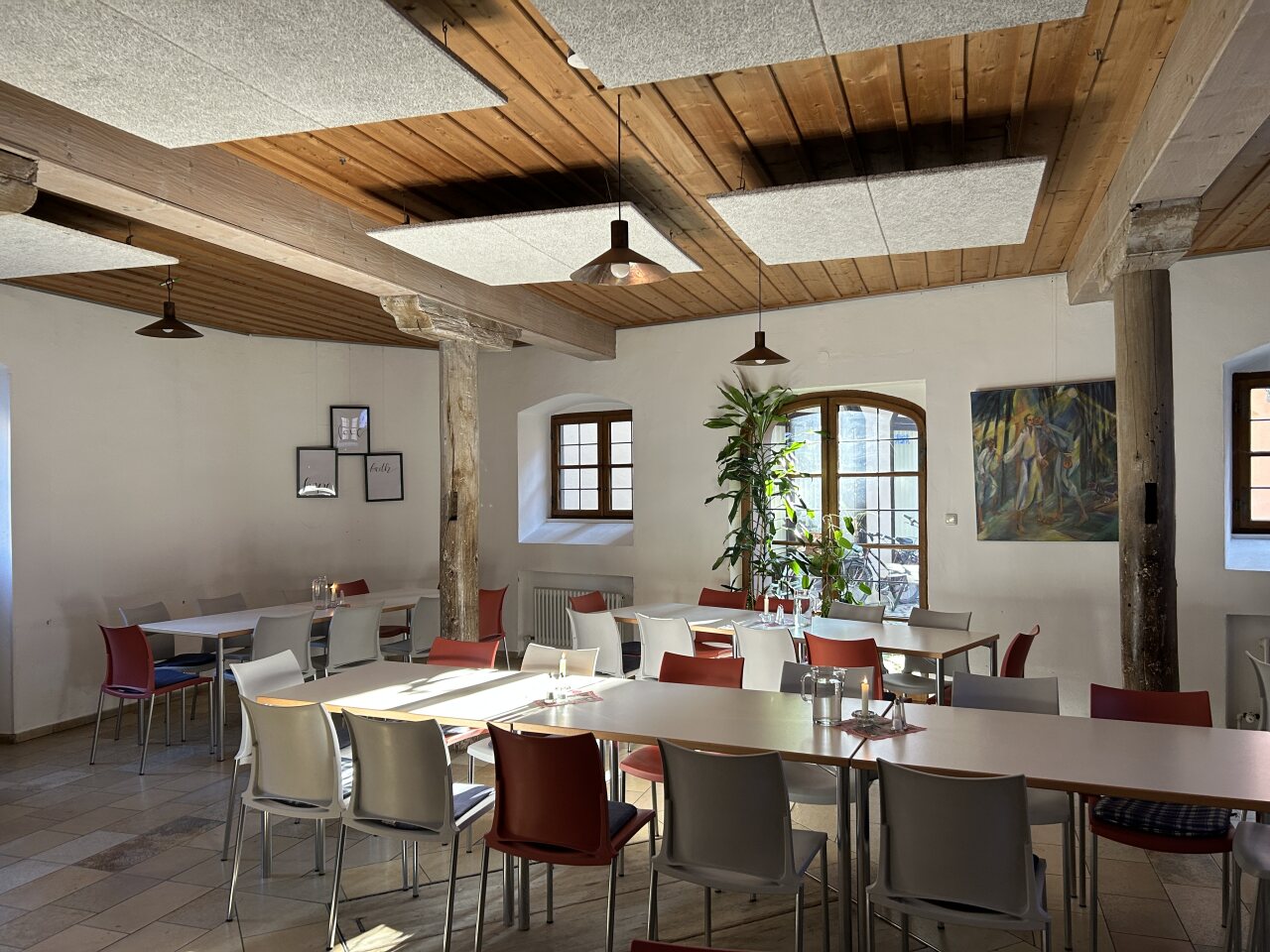 Cafe Jonas, hier findet das gemeinsame Mittagessen statt.